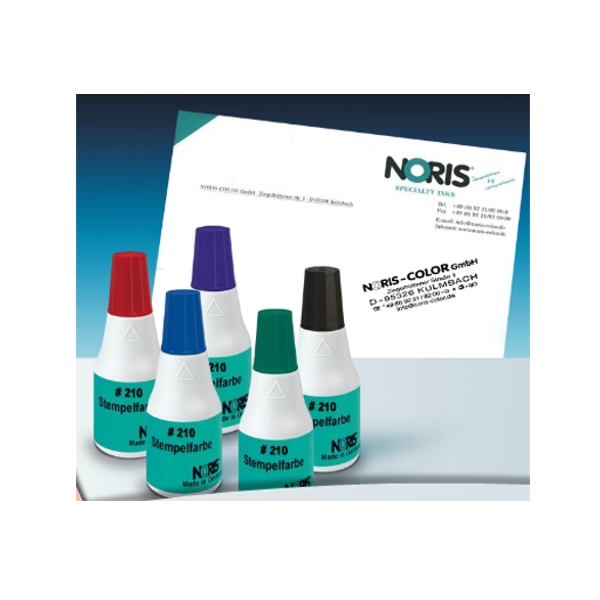 Tusz NORIS 210 metal czarny 25ml do stempli metalowych