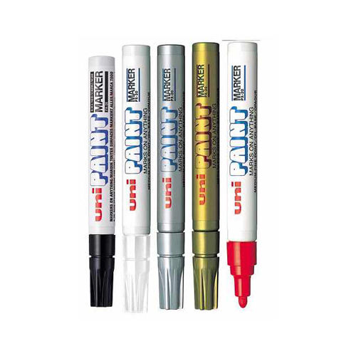 Marker UNI Paint PX-21 srebrny okrągły z tuszem olejowym wodoodporny