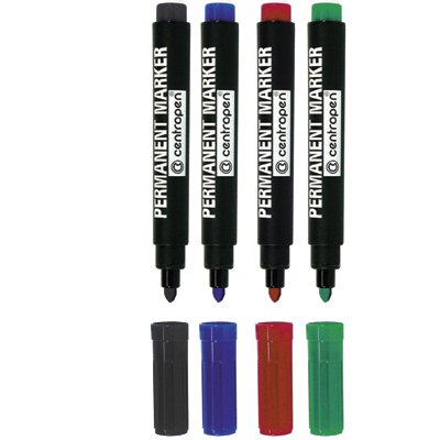 Marker CENTROPEN 8866/8566 okrągły permanentny 4 szt. komplet