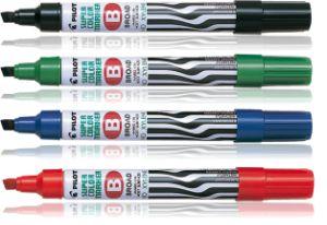 Marker permanentny PILOT SCA-B ścięty czerwony