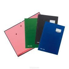 Teczka do podpisu DURABLE, 20-częściowa, granatowy okładka z płótn