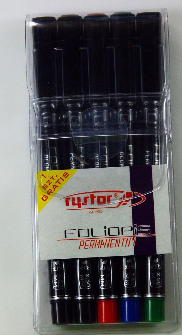 Foliopis RYSTOR B 2,5mm 4kol.+1czarny
