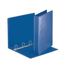 Segregator BIURFOL ofertowy A4/8,5/D/PCV 4ringi niebieski PANORAMA