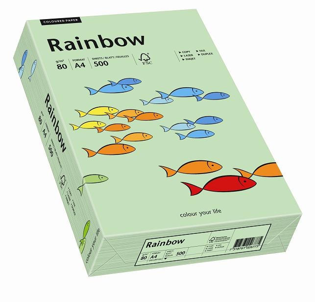 Papier xero kolorowy Rainbow blado zielony 72