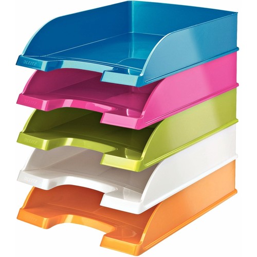 Półka na dokumenty LEITZ Plus, metaliczny pomarańczowy WOW