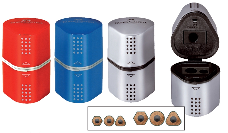 Temperówka Grip 2001 Trio Srebrna FABER-CASTELL