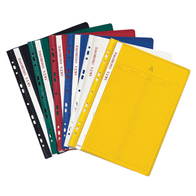 Skoroszyt akt osobowych zawieszany do segregatora niebieski (10 szt.) ST-23-03