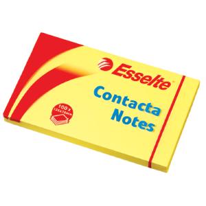 Bloczki samoprzylepne ESSELTE 75x125 żółty 100 kartek