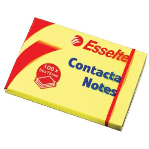 Bloczki samoprzylepne ESSELTE 75x75 żółty 100 kartek
