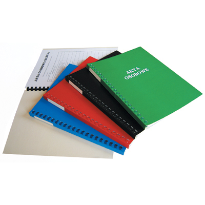 Teczka do akt osobowych WARTA b/wew.czarna niezadrukowana