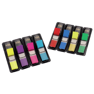 Zakładki indeksujące 3M 683 4-kolory tradycyjne po 35 sztuk 12x43mm