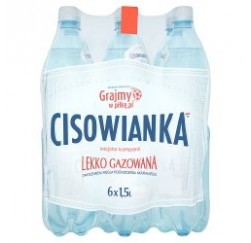 Woda CISOWIANKA 1,5L lekko gazowana