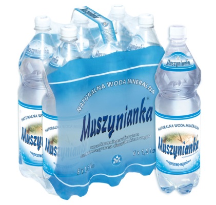 Woda MUSZYNIANKA 1,5L wysokozmineralizowana średnionasycona