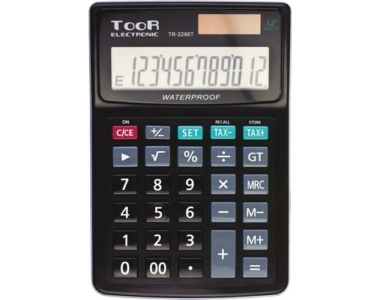 Kalkulator TOOR TR2296 12 pozycyjny wodoodporny