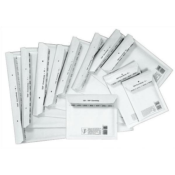 Koperty bąbelkowe K/20 Super Pak białe 10 szt.