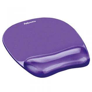 Podkładka pod mysz i nadgarstek FELLOWES żelowa CRYSTAL fioletowa