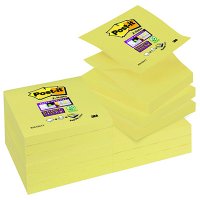 Bloczki samoprzylepne R330-12SS-CY Post-it® Super sticky Z-Notes żółte 76*76