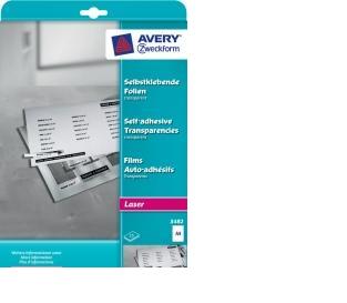 Folia niepowlekana, samoprzylepna, A4 raster Avery Zweckform (25) przezrocz
