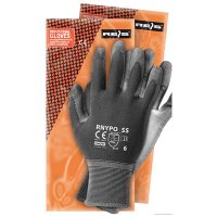 Rękawice powlekane RNYPO stalowo-szare rozmiar 6 Reis