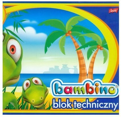 Blok techniczny A4/10k biały BAMBINO 200g/m2