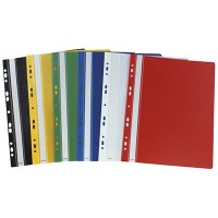 Skoroszyt A4 twardy wpinany Biurfol granatowy 10 szt.