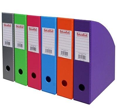 Pojemnik na czasopisma 7 cm orange Biurfol Pomarańczowy