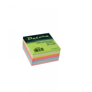 Kostka samoprzylepna 75x75 tęczowa400k DATURA NSKT/D