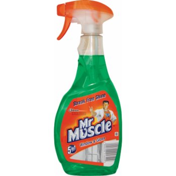 MR MUSCLE płyn do szyb 500 ml i innych pow. zielony (baza ocet)